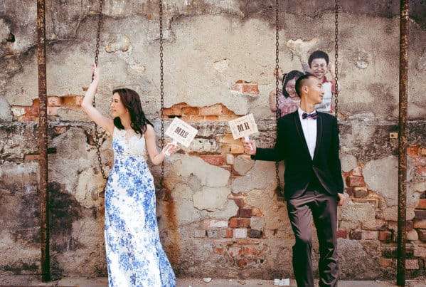 Fiona and Lawrence Destination Pre Wedding Photography session in Penang